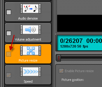 Video Mastering Works 5 - Picture Resize Filter